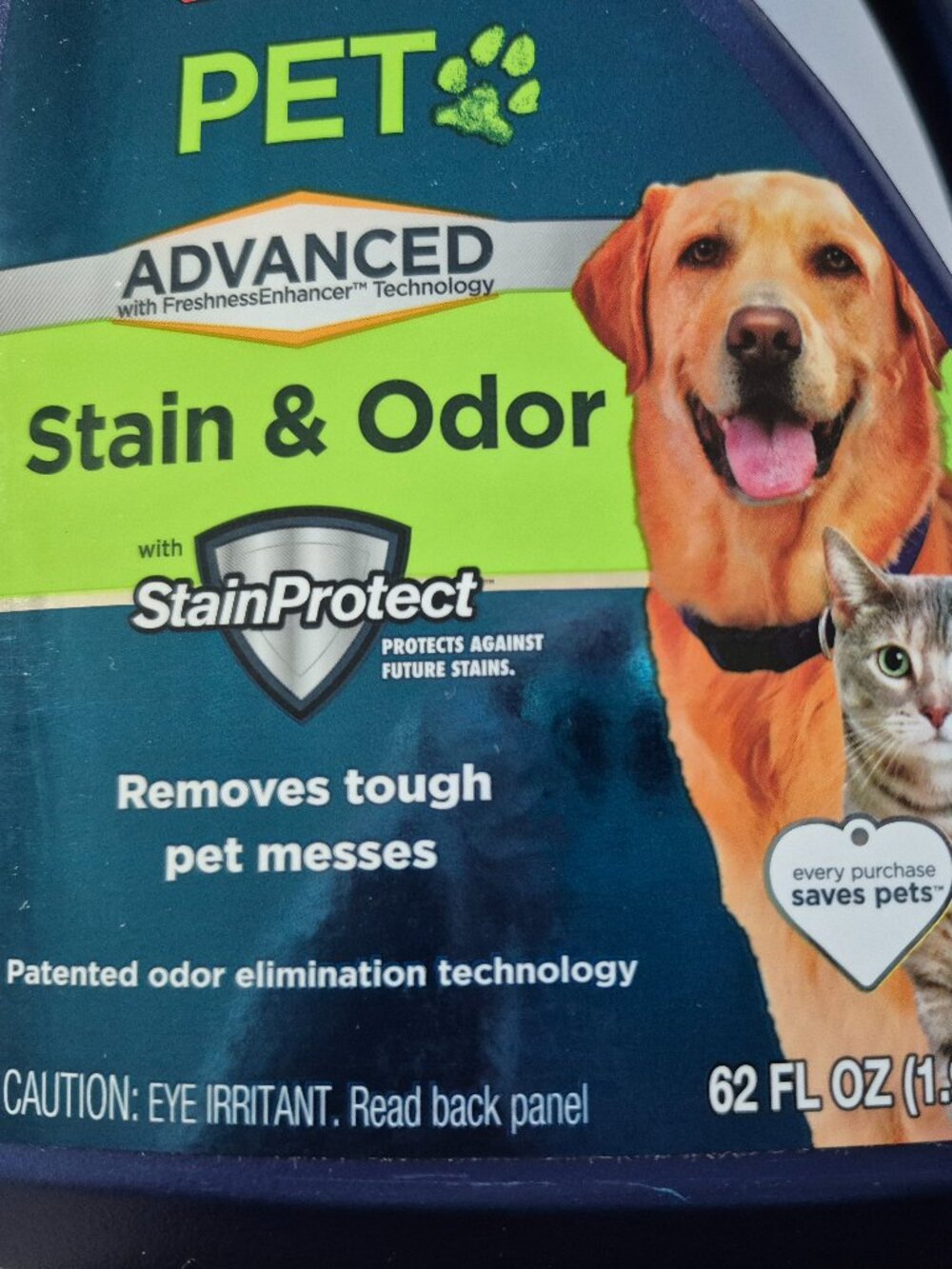 New BISSELL Pet Advanced Stain & Odor Formula for Upright Carpet Cleaners 62 oz. - Picture 6 of 7